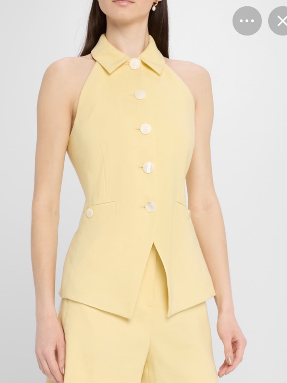 Veronica Beard 🔥 Orlinda  LINEN Blend Vest